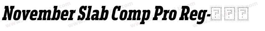 November Slab Comp Pro Reg字体转换